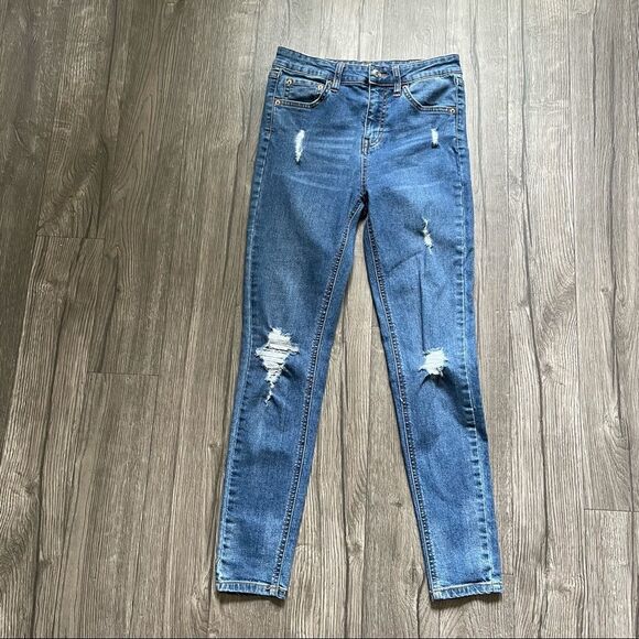 2/$30 WILD FABLE High Rise Skinny Distressed Jeans - Picture 4 of 8